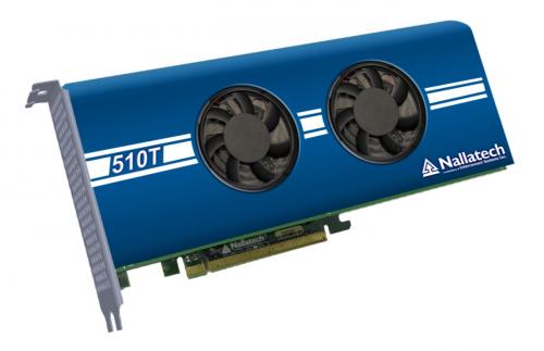 Impressive PCIe BittWare 510T 2x Intel Arria 10 accelerator card with high-speed 8x DDR4 memory and active 2x fans cooling.