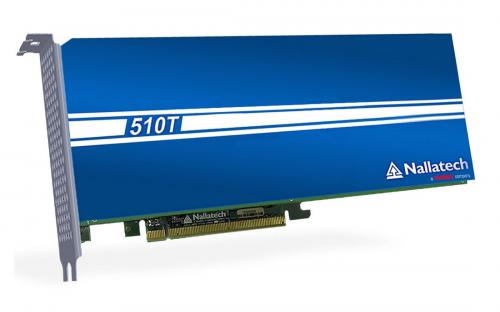 Efficient PCI express 3.0 x16 accelerator card BittWare 510T Intel Arria 10 with 3x Peak TFLOPS and passive cooling.