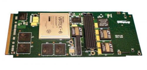 PCIe BittWare AMC-420 with Xilinx Virtex-6 LX240T FPGA Network Processing Card supporting 32 GB QDR-II+ SRAM or 1 GB DDR3 SDRAM.