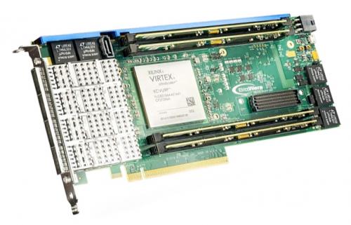 BittWare XUPP3R 3/4-length PCIe accelerator FPGA PCIe x16 board with Xilinx Virtex UltraScale VU7P/VU9P/VU11P supporting 16 nm process technology using 16FF plus FinFET 3D transistors. 