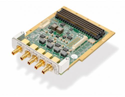 Kaya KY-FMC-CXP FPGA Mezzanine Card with up to 4CoaXPress links and standard DIN 1.0/2.3 connectors. 