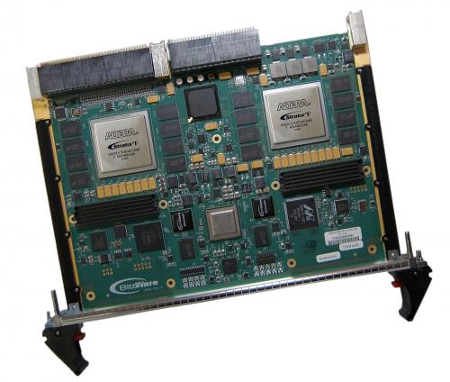 BittWare S56X is a VPX 6U single slot card with two high density Stratix V GX/GS FPGAs and 800 MHz ARM Cortex-A8 control processor. 
