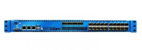 TeraBox 1100L 1U rack mount server by BittWare works with 1x XUPP3R FPGA board with Xilinx UltraScale and Virtex VU9P.