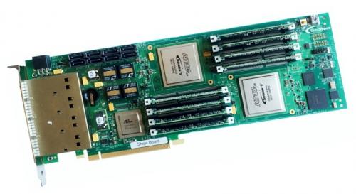 BittWare S5PCIe-DS ist eine PCIe x16-FPGA-Karte mit zwei Steckplätzen und zwei hochdichten Intel Stratix V GX / GS-FPGAs, die bis zu 952.000 Logikelemente und 62 MB Embedded-Speicher pro FPGA unterstützen.