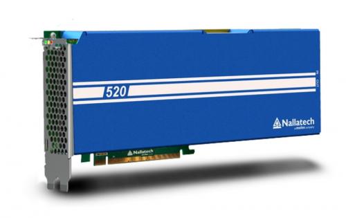 BittWare 520C Intel Stratix double-width PCI Express card with 4 banks of high-speed DDR4up to 64 GB using Field Programmable Gate Array – FPGA integrated circuit, passive cooling.