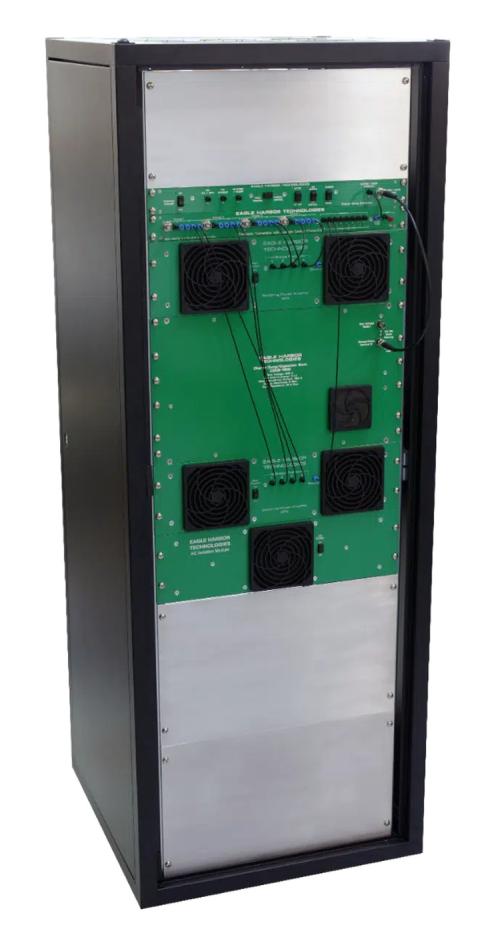 Mid-Frequency Matchless RF 100 kW, 100 kHz - 1 MHz, 3 kA, and 25 kV Generator with very low impedance drive direct couples to plasma. 