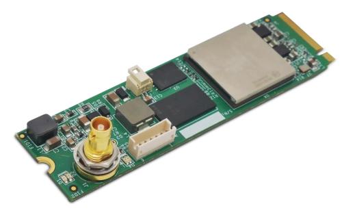 Kaya Predator II Single Channel CoaXPress M2280 M.2 Frame Grabber with 1 through 1 via x1 Micro-BNC connectors for CoaXPress v2.1 interface. 