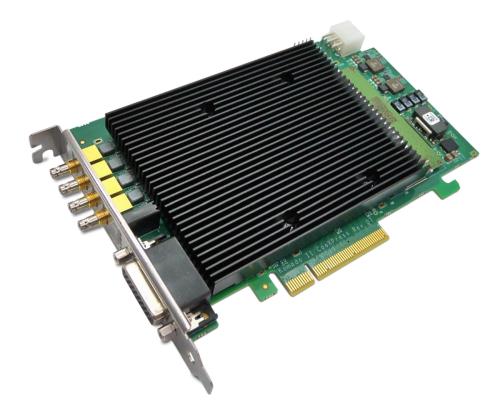 Kaya Komodo II und III Quad CXP-12 Frame Grabber FPGA-Board mit 4 GB DDR4, 6.695 MB/s Übertragungsraten und Synchronisierung mehrerer Kameras und Frame Grabber.