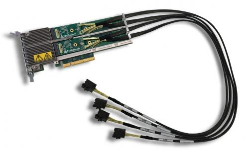 BittWare 250S+ FPGA accelerator board with 4x M.2 NVMe SSD Sticks or Cables supports compute algorithms like inline compression, inline encryption, checkpoint restarting, database acceleration, and burst buffer caching. 