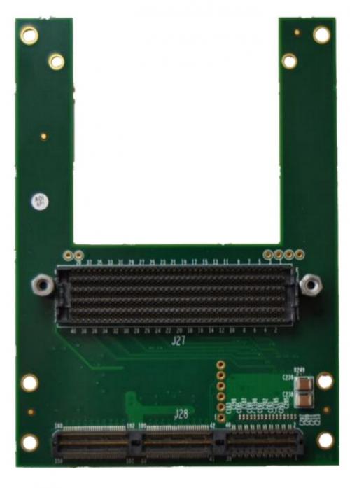 Kaya KY-HSMC2FMC externe Ansicht zeigt FMC (HPC) und HSMC-Anschlüsse.