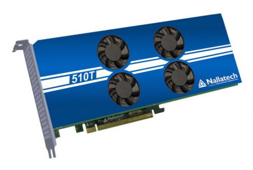 Modern GPU BittWare 510T 2x Intel Arria 10 accelerator with PCI interface, Hybrid Memory Cube, and active 4x fans cooling.