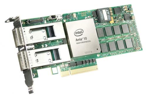 Die BittWare A10PL4 PCIe x8-Karte mit niedrigem Profil und Intel Arria 10 GX FPGA unterstützt 1150K-Logikelemente, gen3 PCIe-Hard-IP-Block und 1,3-TFLOPS-Gleitkomma-Leistung.