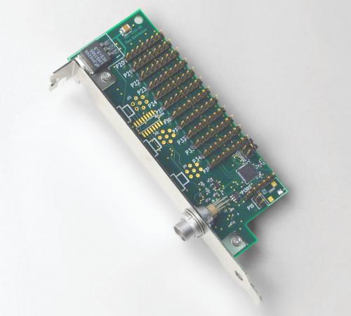 Time Distribution auxiliary board from EDT supports 1 pps or IRIG-B a timecode signal and distributes it up to 12 main boards. 