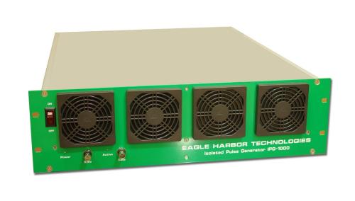 Isolierter Impulsgenerator IPG-1000 mit Hochstrom und Halbleiterrelais bei hohen Frequenzen von Eagle Harbor Technologies. 
