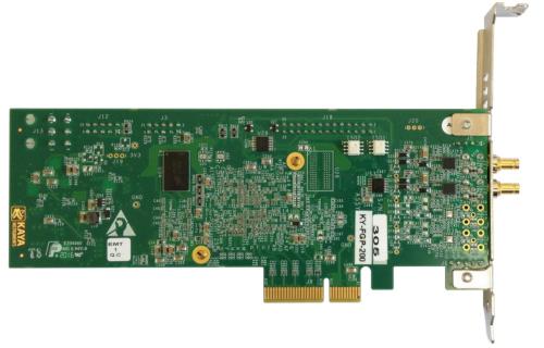 Kaya KY-FGP-100/200 Predator CoaXPress Frame Grabber FPGA half-length low profile PCIe board with PoCXP support on all channels. 