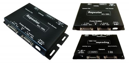 Syscom RCL-300L Camera Link Repeater mit Dual Base, Medium oder Full Mode Konfiguration und LVAL, FVAL, DVAL Sync. Signale.