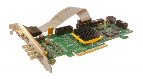 Gidel HawkEye-CXP-12 frame grabber is equipped with up to four cXp-6 CoaXPress channels and allows grabbing from 1, 2 or 4 cameras simultaneously.