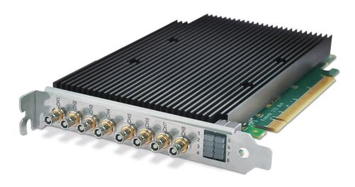 Kaya Instruments Komodo III Octo 12G CoaXPress v2.x Frame Grabber KY-FGK-III-CXP-8ch with 8 CoaXPress links and 12.5Gbps per link supports 13,391 MB/s Effective delivery bandwidth.