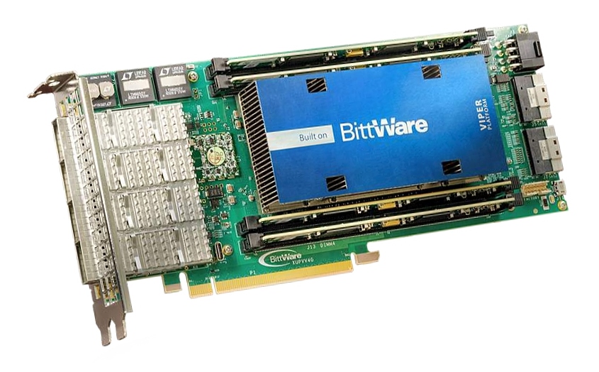 BittWare XUPVV4, Xilinx Ultrascale+, 4x QSFP, 512 GB – Sky Blue Microsystems GmbH